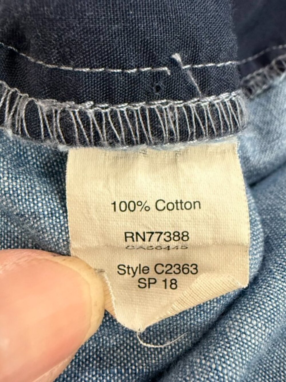 J.Crew Chambray Drawstring Jogger Pants Women's Size 6 Blue 100% Cotton - Picture 10 of 11